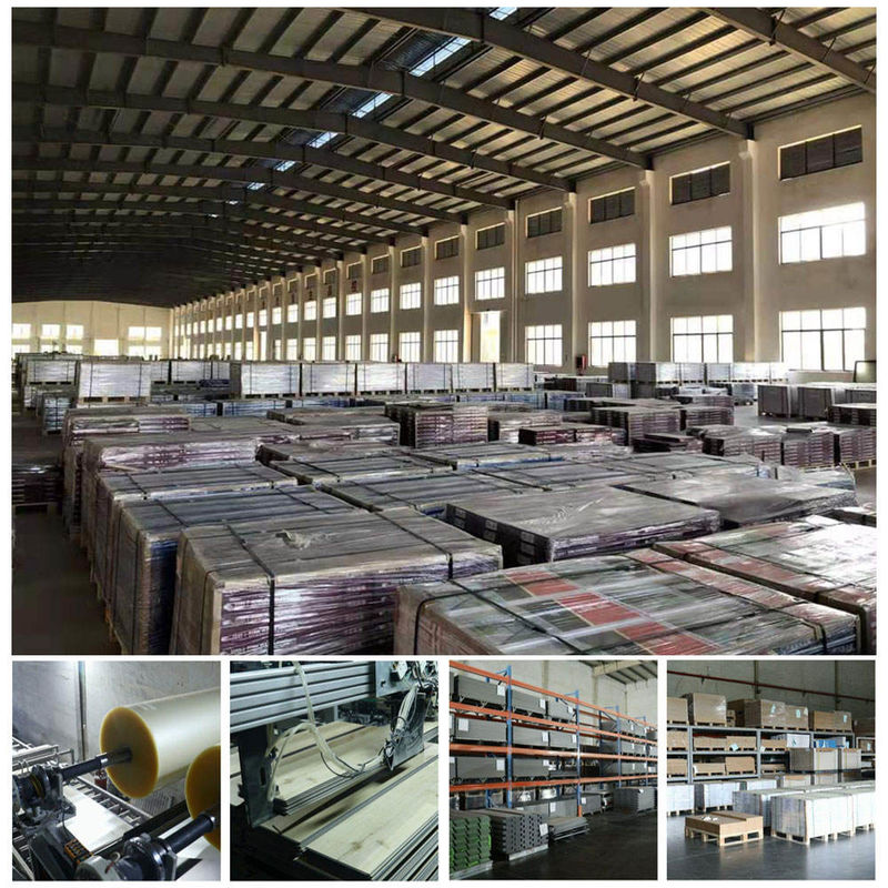 UV Coating Klik Kunci SPC Lantai Vinyl Spc Vinyl Tile 5mm Resistensi Penuaan
