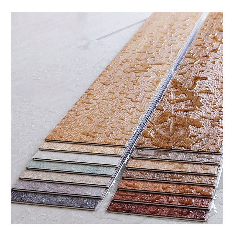 UV Coating Klik Kunci SPC Lantai Vinyl Spc Vinyl Tile 5mm Resistensi Penuaan