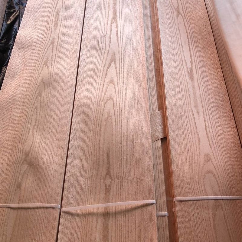 0.45mm 0.5mm 1mm Red Oak Veneer Lembar Veneer Kayu Lembar Irisan Cut