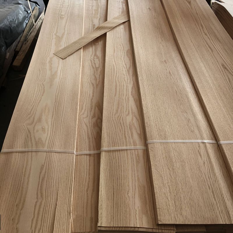0.45mm 0.5mm 1mm Red Oak Veneer Lembar Veneer Kayu Lembar Irisan Cut