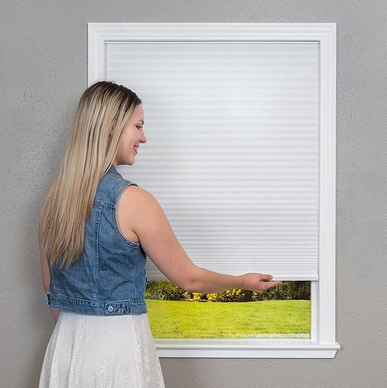 Tirai Tirai Tanpa Kabel Ukuran yang Dapat Dipangkas Pas Pemasangan Sementara