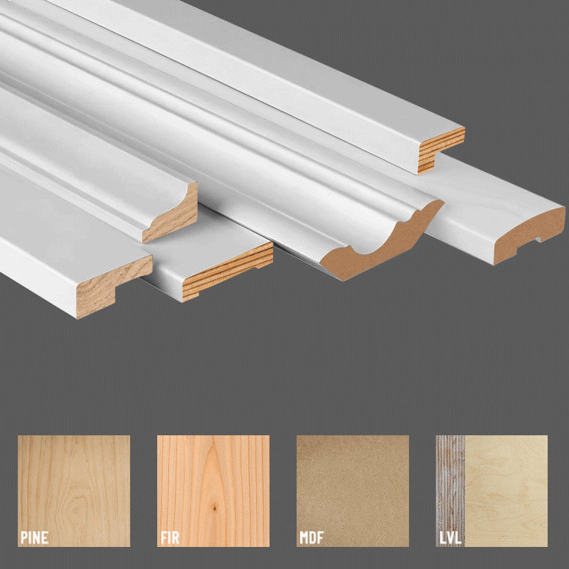 FSC CC Mdf Pine Wood Moulding Strip Kayu Dekoratif Untuk Furnitur