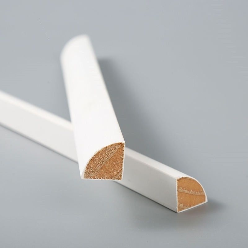 Quarter Round Moulding Timber Primed Wood Board Untuk Dekorasi Bangunan