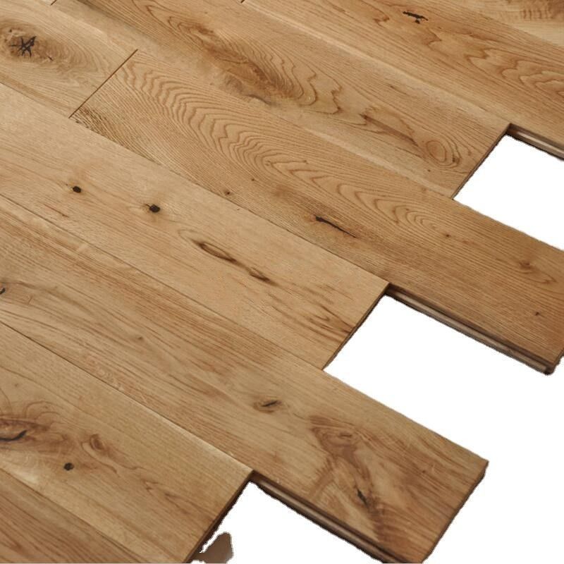 20 Warna Wire Brushed Oak Direkayasa Lantai Kayu Tebal 18mm