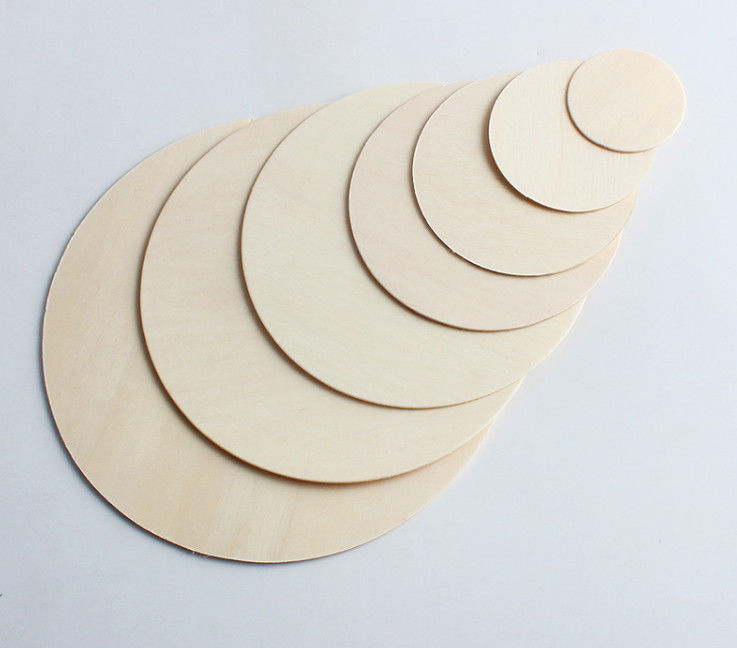 Poplar Solid Round Discs Kayu Papan Disk Kartu Bayi Natal Chip Kayu Untuk Diy Kerajinan