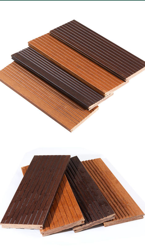 Eco Forest Outdoor tahan lama Strand Woven Bamboo Flooring Karbonisasi Solid Bamboo Deck Bambu Decking