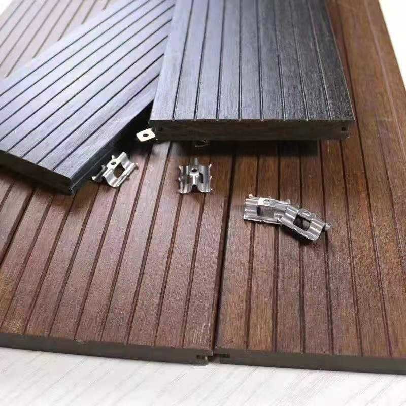 Anti korosi Ketumpatan Tinggi Outdoor Strand Woven Bambu Decking Bambu Kayu Outdoor Decking Flooring