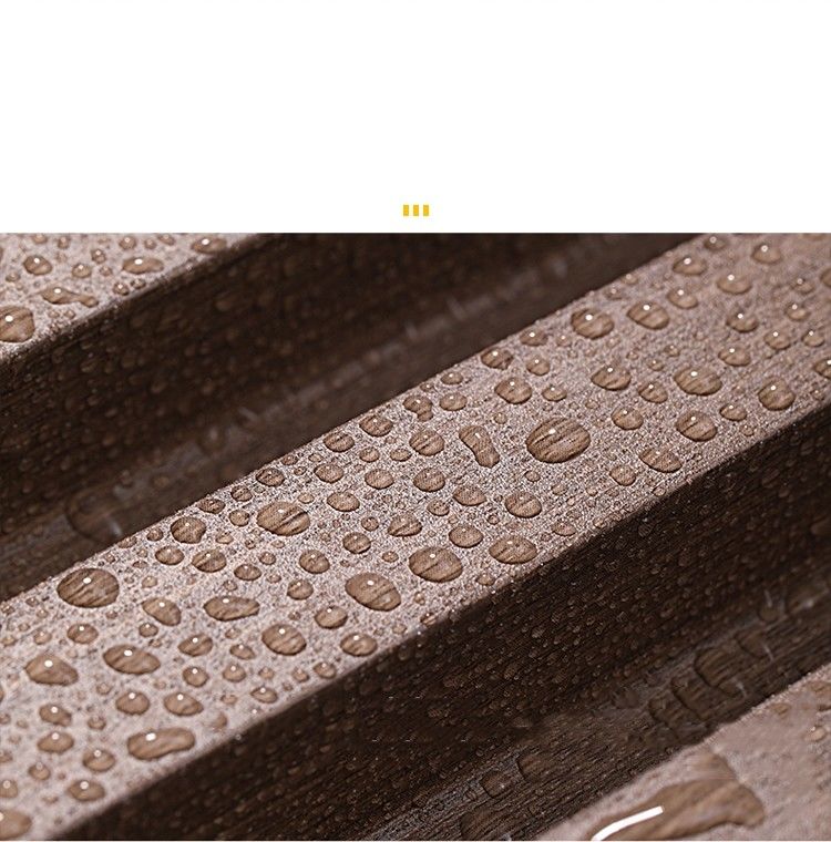 Interior Dekoratif Papan Dinding Panel Langit-langit PVC Lapisan Serat Bambu Seni Louver Panel Latar Belakang WPC Panel Slat Fluted