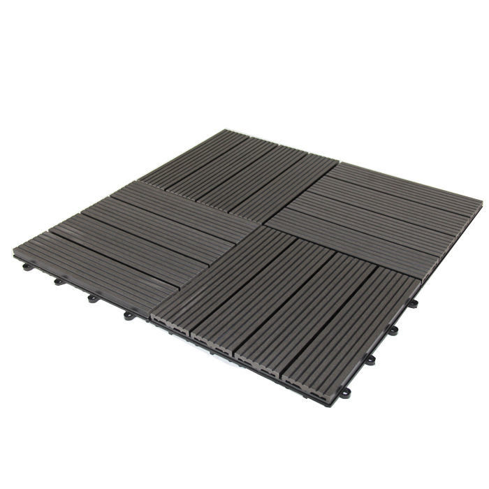 Diy Lantai Wpc Outdoor Patio Tile Decking Kayu Plastik Komposit Deck Tile
