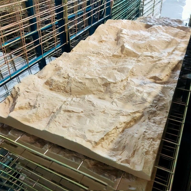 Panel Batu PU dinding interior dan eksterior Batu palsu Panel dinding batu buatan