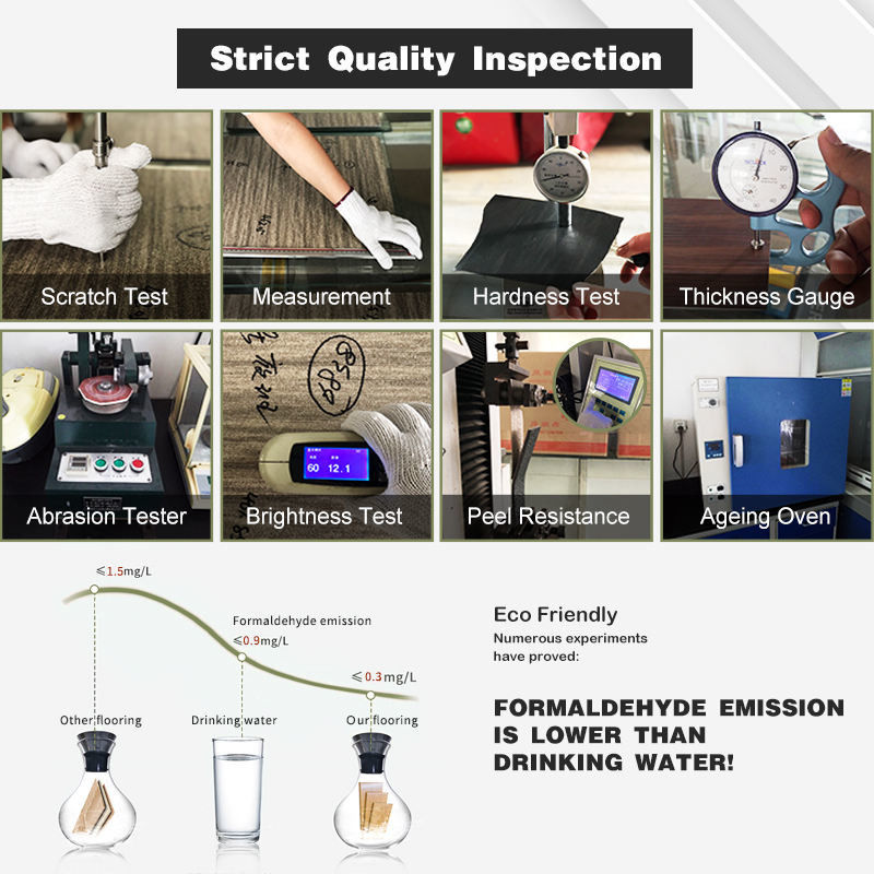 Harga Pabrik Fireproof Waterproof Plastik Klik Lantai Spc Untuk Rumah Kantor PVC SPC LVT LVP Vinyl Papan Lantai