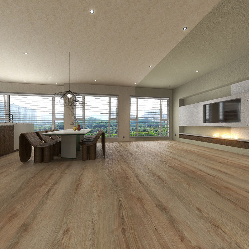 UNILIN 5G CLICK SPC Lantai Cina CLICK LOCK Lantai 4MM 6MM Lantai Kayu Goresan Pabrik Langsung