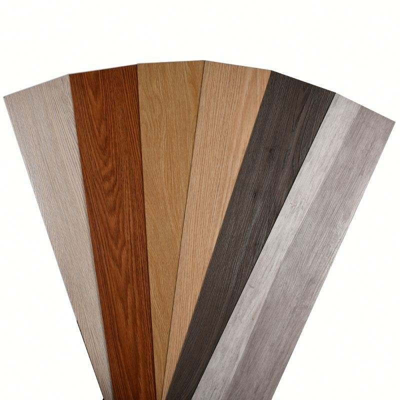 Peti vinil tekstur kayu LVT lantai lengket sendiri pvc tahan air lantai vinil papan vinil