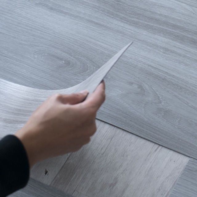 Peti vinil tekstur kayu LVT lantai lengket sendiri pvc tahan air lantai vinil papan vinil