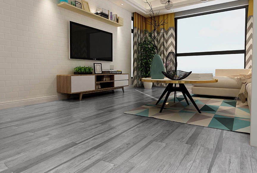 1.5mm Ketebalan Peel And Stick LVT Lantai PVC Lantai Vinyl Lantai