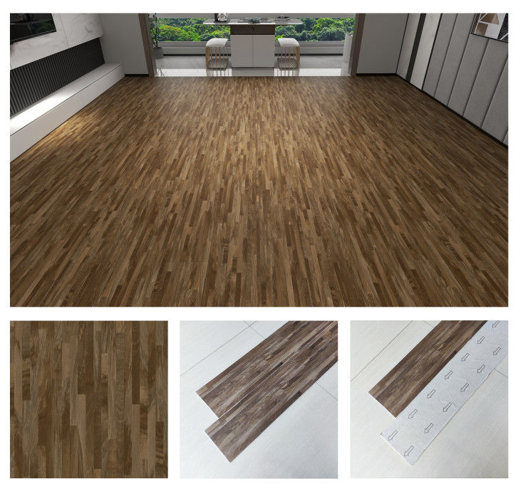 Waterproof Kayu Mewah Pvc Tiles Lvt Lantai Self Adhesive Vinyl Lantai Peel And Stick Pvc Lantai Papan
