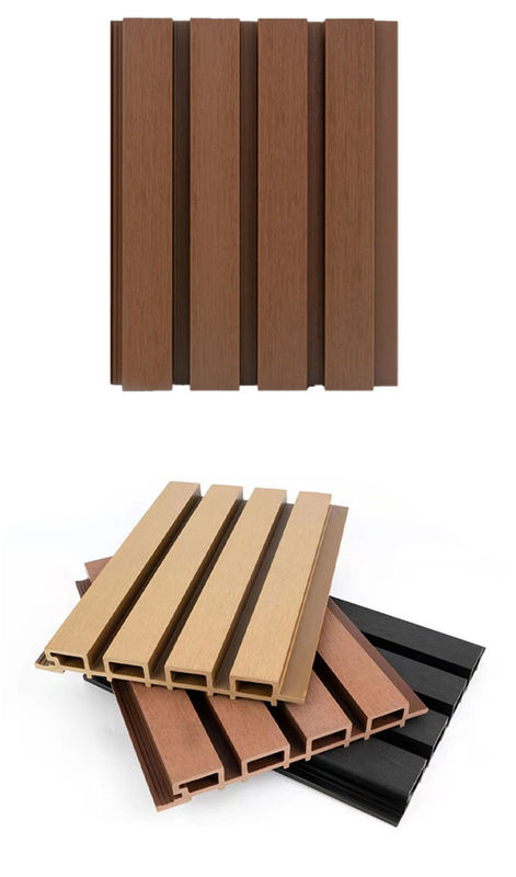 Pabrik penjualan langsung Panel dinding luar berkualitas tinggi Waterproof Co-extrusion Wpc Wall Cladding Untuk dekorasi dinding eksterior