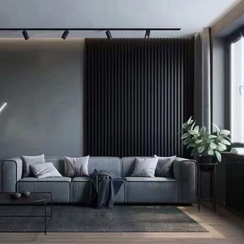 Pabrik Grosir Ekologi Kayu Wallboard WPC PVC Plastik Wallboard TV Dinding Untuk Interior Outdoor Custom Warna