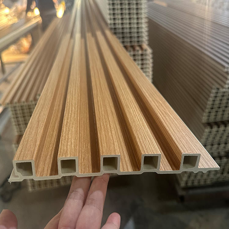 Desain SONSILL Morden Disesuaikan Waterproof Indoor WPC Wall Panel Dekorasi Interior WPC Wall Panel Substitusi Kayu