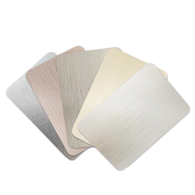 Bambu Batubara Kayu Veneer Metal Panel Dinding Piring Dekoratif Bambu PET Metal Board