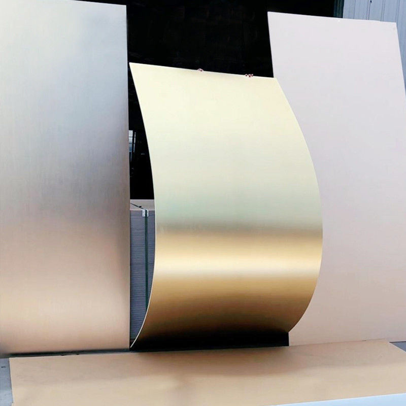 Bambu Batubara Kayu Veneer Metal Panel Dinding Piring Dekoratif Bambu PET Metal Board