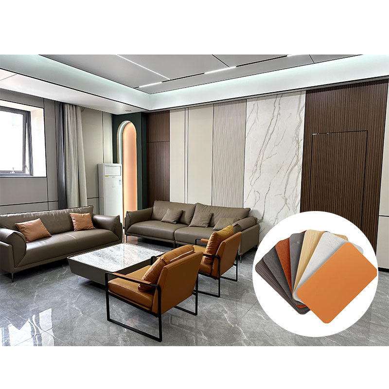 Papan kayu karet bambu Karbon kristal plat veneer panel dinding & papan panel dinding wpc