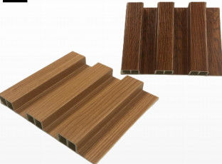 Harga Pabrik Indoor Waterproof Waterproof Kayu Komposit Wall Louvers Eksterior WPC Dekorasi Panel dinding