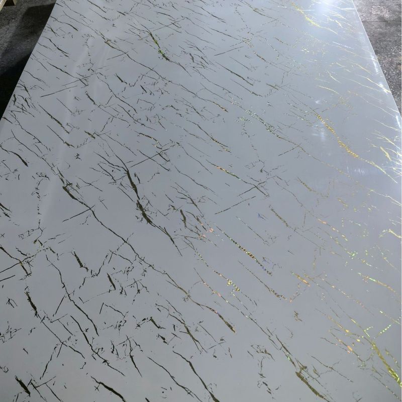 1220*2440 Laminated 3d UV Marble Sheet Ketebalan 3mm Untuk Dekorasi Dinding