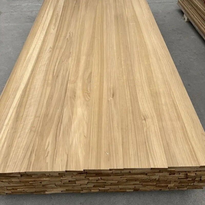Pabrik Langsung Diberi Karbonisasi Papan Poplar Edge Ditempel Solid Dekoratif Papan Kayu