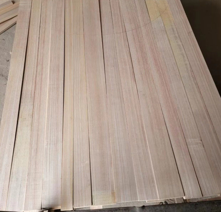 Paulownia Finger Joint Board Harga padat Paulownia kayu yang diolah Harga Kayu gergaji Kayu tepi kayu panel dinding yang dilekatkan
