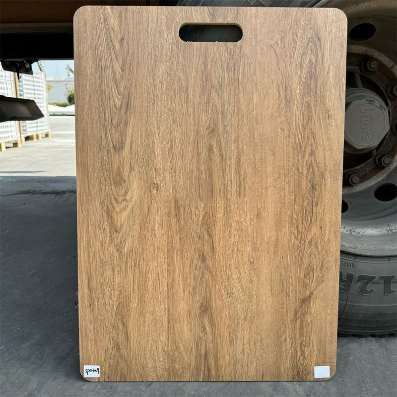 Waterproof 4mm 5mm 6mm Kayu Biji Vinyl Papan Klik Kunci PVC Plastik SPC Lantai Untuk Indoor