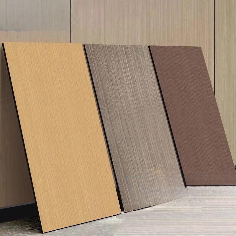 Cahaya Mewah 8 mm Gandum Kayu Untuk Dekorasi Dinding Interior Panel Akustik Berkualitas Tinggi Bambu Batubara Kayu veneer Panel