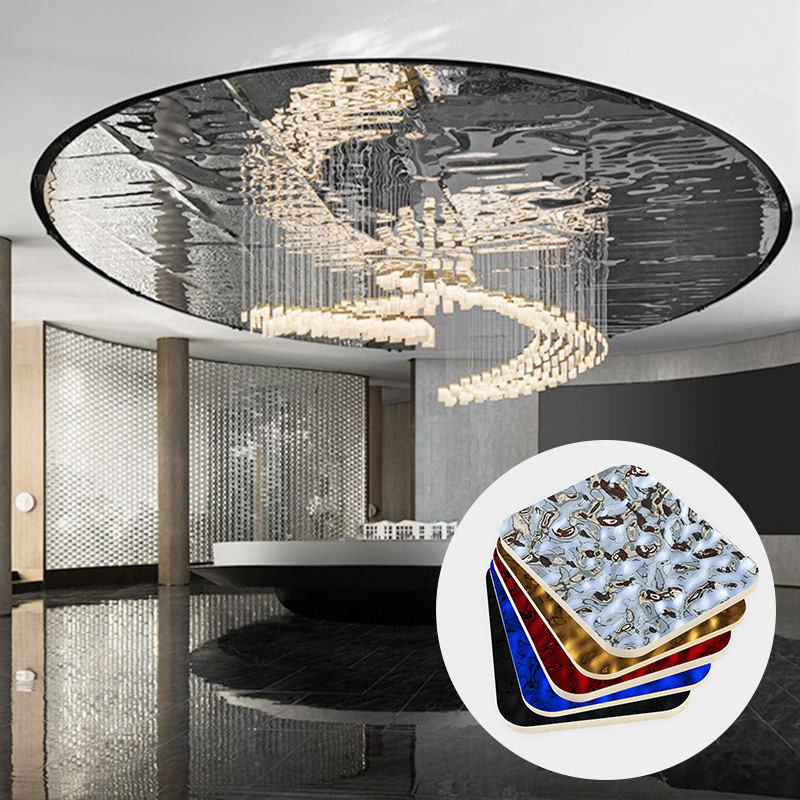 Bamboo Batubara Air Ripple Kayu Veneer Plate Karbon Crystal Plate Bamboo Kayu Serat Panel dinding