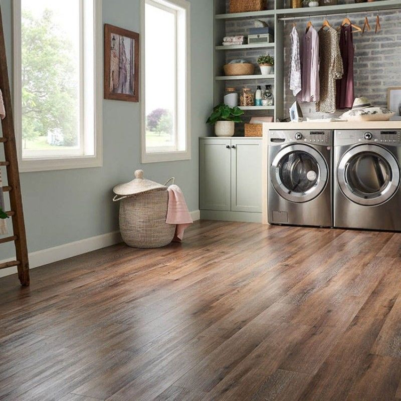 Lantai PVC vinyl mewah yang terkunci kayu tanpa butir lantai plastik yang menutupi lantai PVC polimer batu 6mm