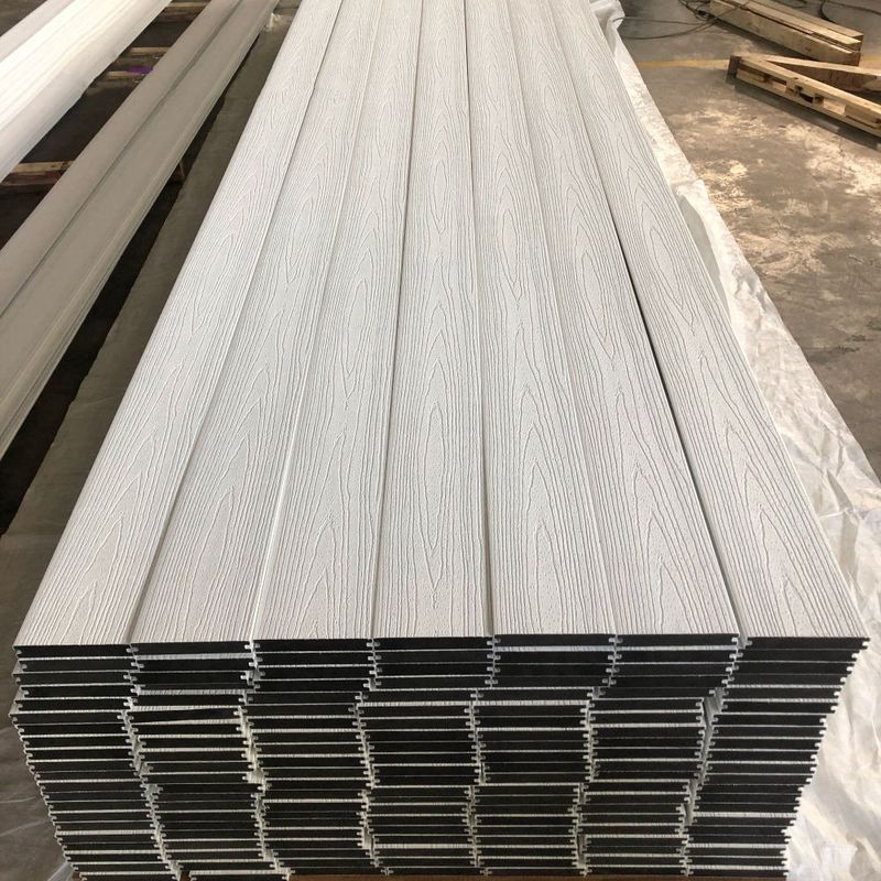 European Co-Extrusion Waterproof Deck Floor WPC Hollow Decking Decking Outdoor Gunakan Komposit Plastik Kayu Disikat
