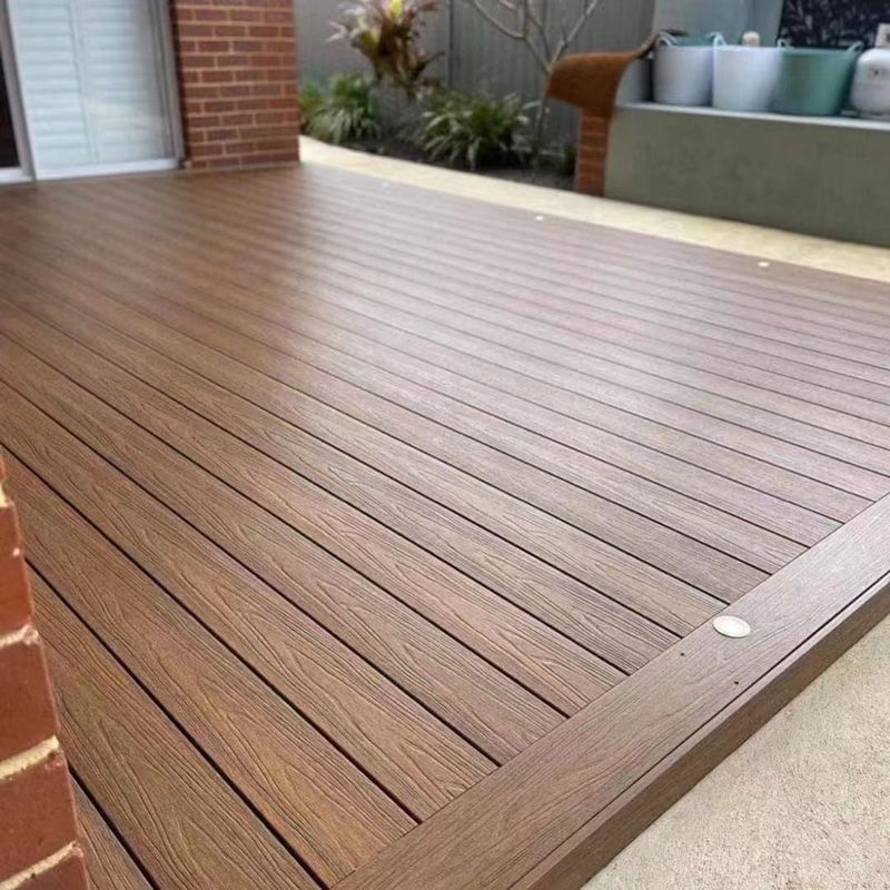 Hot Sale Custom Hollow WPC Co-extrusion Decking Floor Outdoor Garden Decking Panels dengan Aksesoris