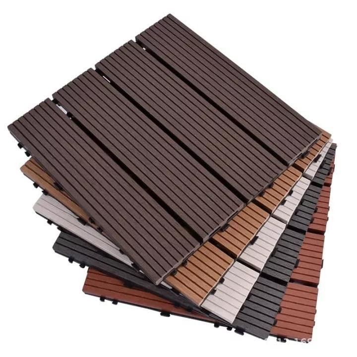 Produk Hot - Kayu Akasia Peti Dek-WPC Decking Tile-Tenggeran Lantai Taman -Wpc Komposit untuk Patio Luar Ruangan
