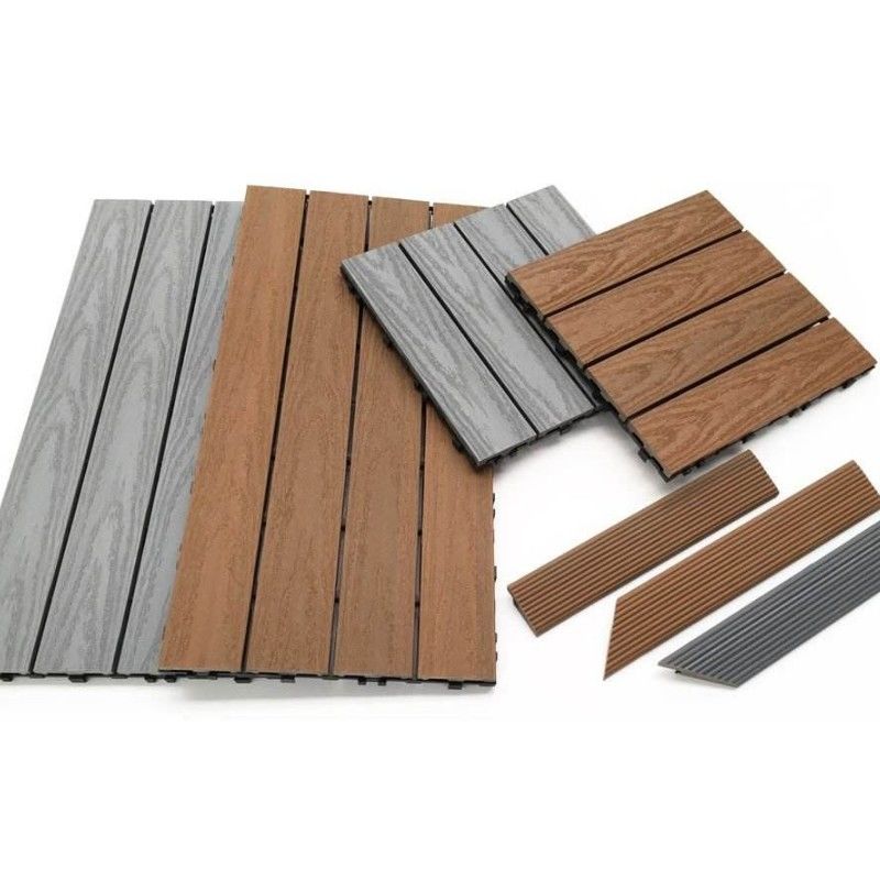 Produk Hot - Kayu Akasia Peti Dek-WPC Decking Tile-Tenggeran Lantai Taman -Wpc Komposit untuk Patio Luar Ruangan
