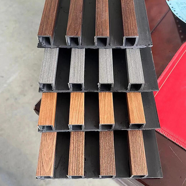 Pvc Wpc Interior Wall Fat Panel 3D Dekorasi Wpc Wall Panel Untuk Interior Hotel Desain Bambu