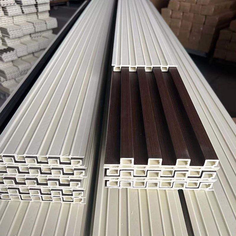 Waterproof Interior Kayu Biji Polyvinyl Chloride Panel dinding Dekorasi ramah lingkungan