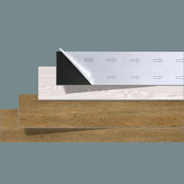 Self Adhesive Waterproof Pvc Flooring Stick DIY Vinyl Flooring Untuk Dekorasi Interior Di Bangunan Kantor