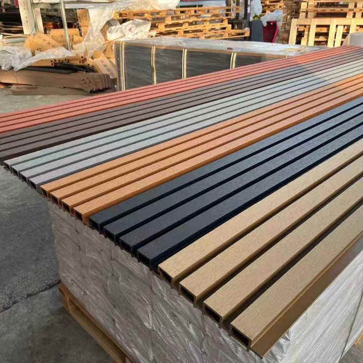 Panel Ko-ekstrusi Eksterior Panel Dinding Dekorasi PVC Interior Komposit Tahan Air Pelapis Dinding WPC