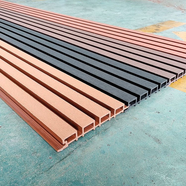 Panel Ko-ekstrusi Eksterior Panel Dinding Dekorasi PVC Interior Komposit Tahan Air Pelapis Dinding WPC