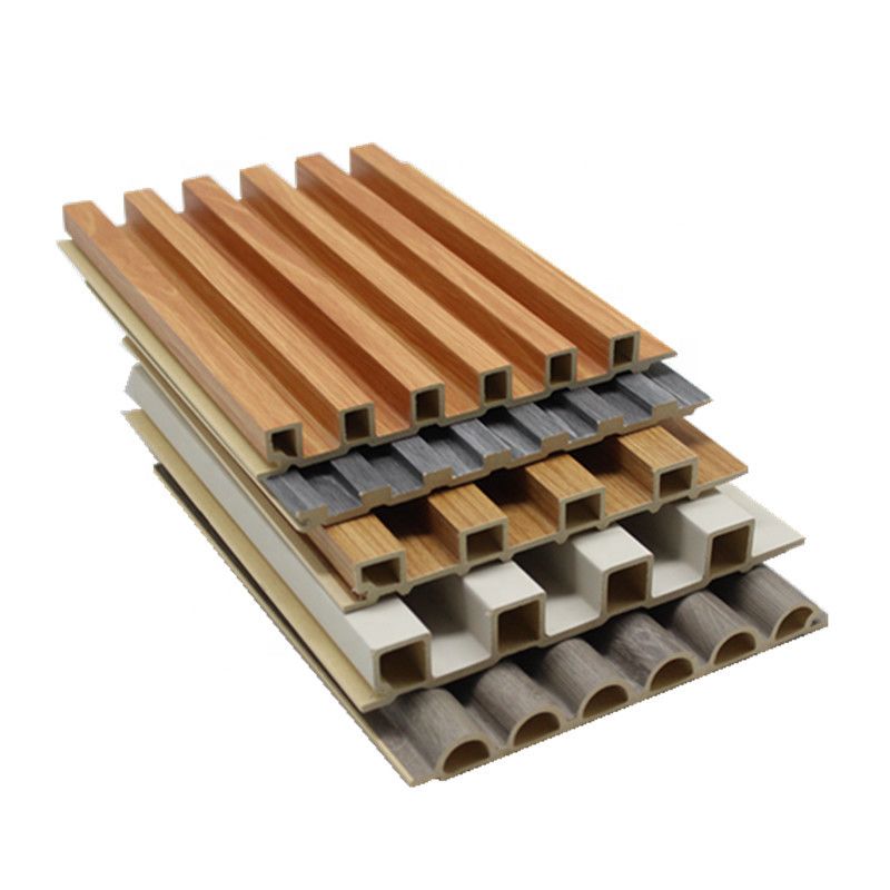 Waterproof Integrated Other Wall Board Panel Kayu melengkung Pvc Dekorasi dinding Interior Slat Wpc Panel dinding