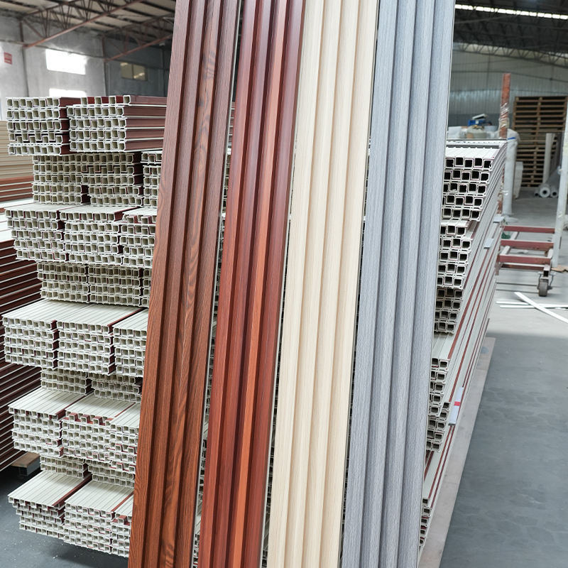 Panel Dinding WPC Tahan Air untuk Latar Belakang TV untuk Dekorasi Interior di Hotel dan Apartemen yang Terbuat dari Plastik