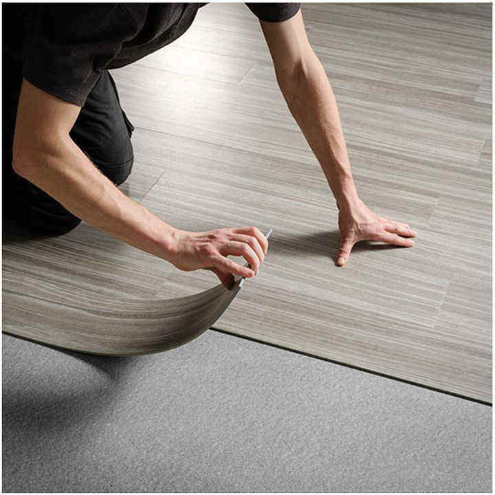 Best Selling Wear-Resistant Vinyl Flooring Lvt Waterproof Peel Stick Tile Self-Adhesive Floor Plank untuk Hotel Indoor