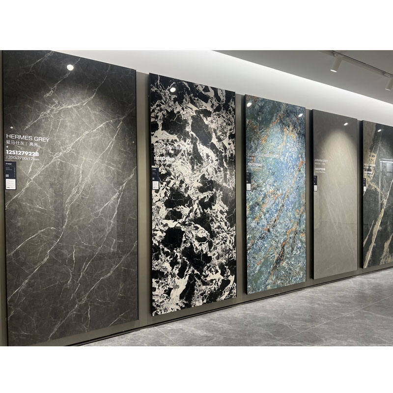 Marmer Look Sintered Stone dalam 3200 * 1600mm Pilihan yang sempurna untuk lantai lantai dalam ruangan dan dekorasi panel dinding