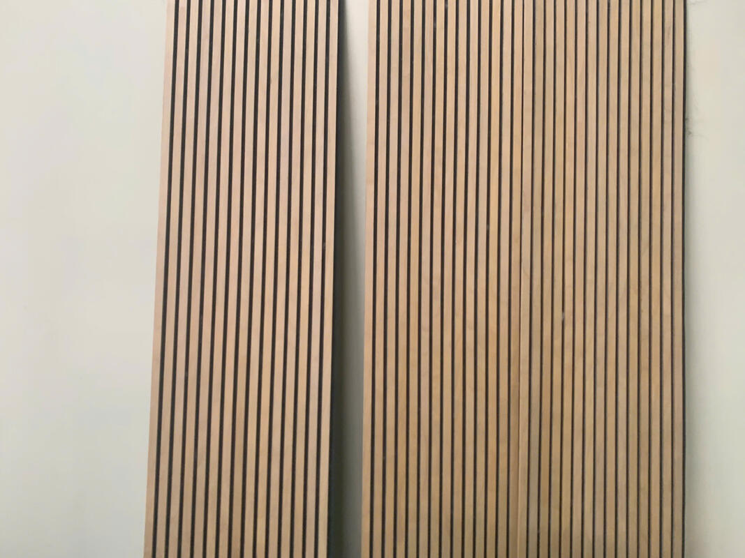 Panel Akustik Panel Dinding Papan PET MDF Dekorasi dinding akustik untuk furnitur Panel dinding kayu akustik desain modern Fleksibel