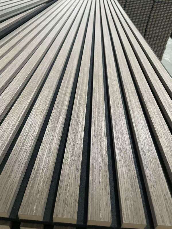 Panel Akustik Jual Panel Dinding Kayu Slat Fluted Dekorasi Rumah Interior Panel Dinding Anti Bunyi