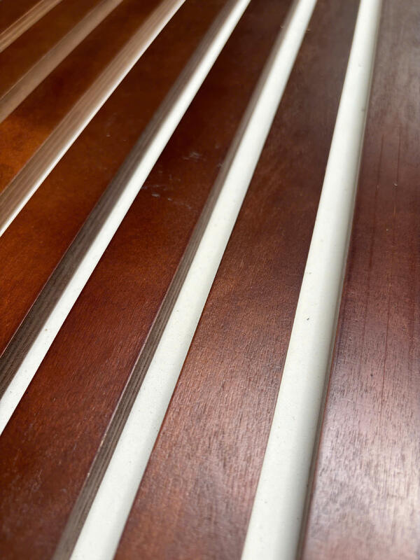 Harga yang kompetitif Panel dinding kayu Slat Langit-langit Panel akustik kayu Slat untuk dinding kedap suara